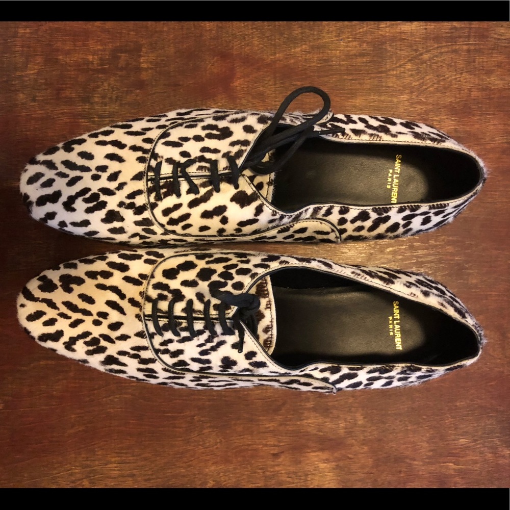 Saint Laurent Pony Hair Flats/Loafers